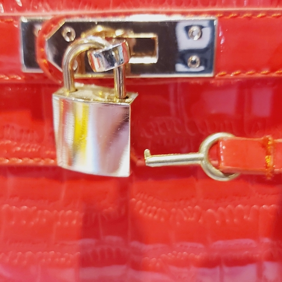 BIRKIN STYLE SATCHEL BAG NWT! - Picture 9 of 11